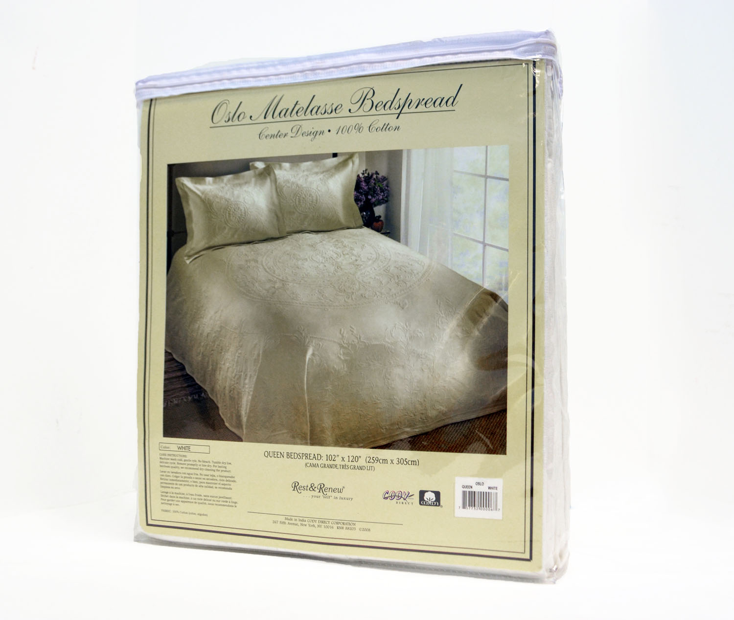 100 Cotton Jacquard Premium Matelasse Bedspread